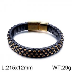 Leather Bracelet - KB113671-KFC