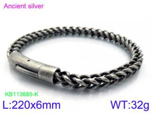 Stainless Steel Bracelet(Men) - KB113685-KFC