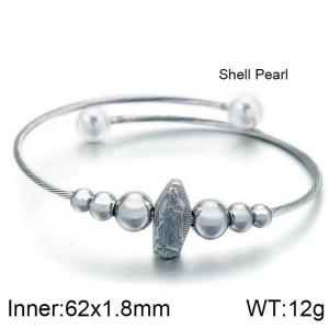 Stainless Steel Wire Bangle - KB113696-KFC