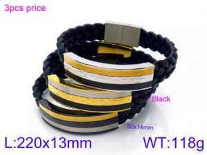 Leather Bracelet - KB114134-KFC