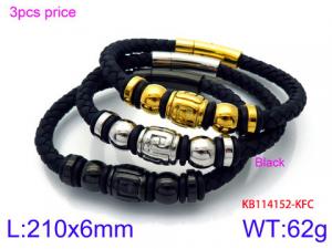 Leather Bracelet - KB114152-KFC