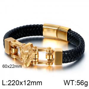 Leather Bracelet - KB114903-KFC