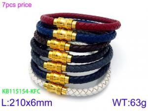 Leather Bracelet - KB115154-KFC