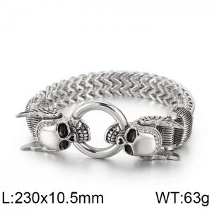 Stainless Skull Bracelet - KB115374-BD