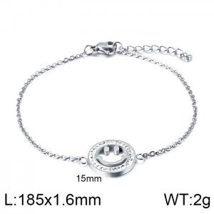 Stainless Steel Stone Bracelet - KB115586-K