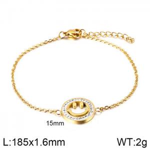 Stainless Steel Stone Bracelet - KB115588-K