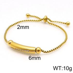 Stainless Steel Stone Bracelet - KB115707-KFC