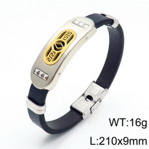 Leather Bracelet - KB115896-HB