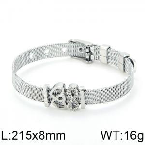 Stainless Steel Stone Bracelet - KB116001-K