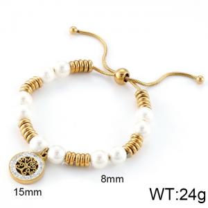 Stainless Steel Gold-plating Bracelet - KB116009-K