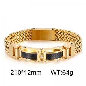 Stainless Steel Gold-plating Bracelet - KB116148-KHY