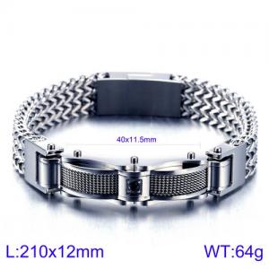 Stainless Steel Bracelet(Men) - KB116158-KHY
