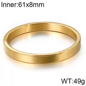 Stainless Steel Gold-plating Bangle - KB116167-KFC