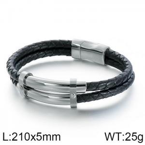Leather Bracelet - KB116170-KFC