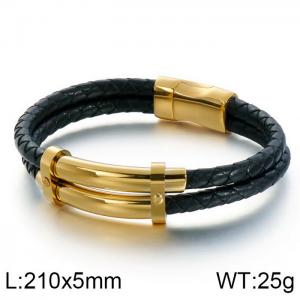 Leather Bracelet - KB116171-KFC
