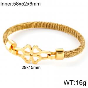 Stainless Steel Gold-plating Bangle - KB116500-KFC