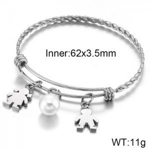 Stainless Steel Bangle - KB116543-KFC