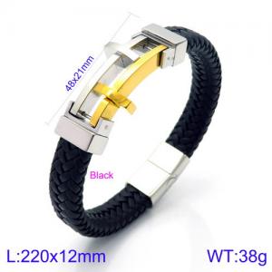 Leather Bracelet - KB116548-KFC