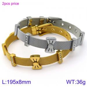 Stainless Steel Gold-plating Bracelet - KB116563-KHY