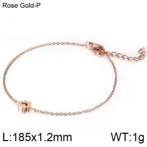 Stainless Steel Rose Gold-plating Bracelet - KB116963-K