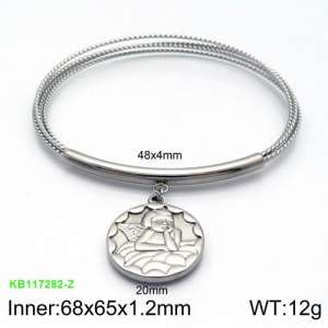 Stainless Steel Bangle - KB117282-Z