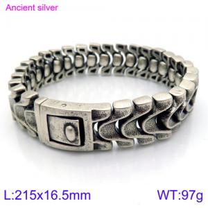Stainless Steel Bracelet(Men) - KB117455-BDJX