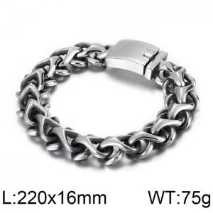 Stainless Steel Bracelet(Men) - KB117456-BDJX