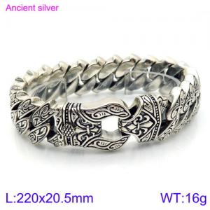 Stainless Steel Bracelet(Men) - KB117462-BDJX