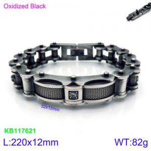 Stainless Steel Bicycle Bracelet - KB117621-KHY