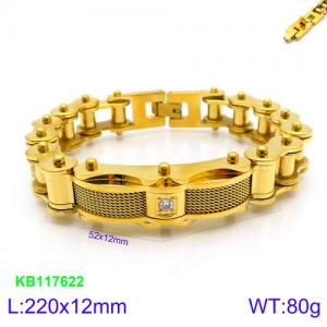 Stainless Steel Bicycle Bracelet - KB117622-KHY