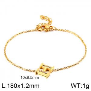 Stainless Steel Gold-plating Bracelet - KB117692-KLB