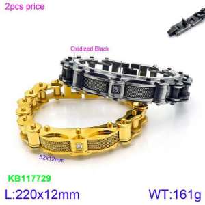 Stainless Steel Bicycle Bracelet - KB117729-KHY