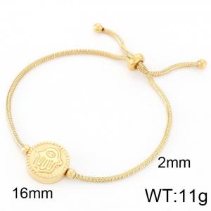 Stainless Steel Gold-plating Bracelet - KB117757-KFC