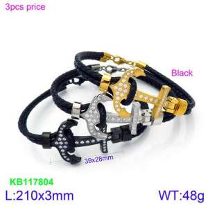 Leather Bracelet - KB117804-KFC