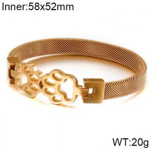 Stainless Steel Gold-plating Bangle - KB117813-KFC