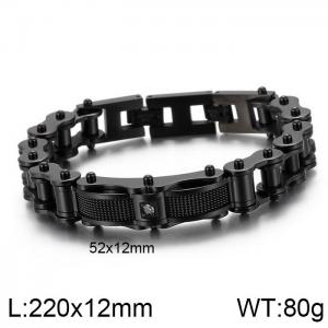 Stainless Steel Bicycle Bracelet - KB118440-KHY