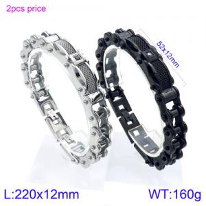 Stainless Steel Bicycle Bracelet - KB118442-KHY