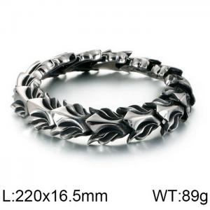 Stainless Steel Bracelet(Men) - KB118446-BDJX