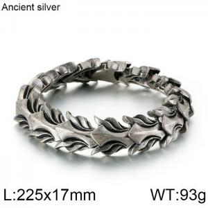 Stainless Steel Bracelet(Men) - KB118455-BDJX