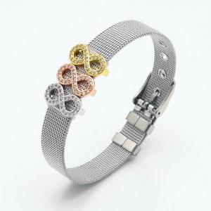 Stainless Steel Stone Bracelet - KB118781-YF