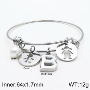Stainless Steel Bangle - KB118998-Z