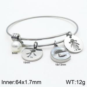 Stainless Steel Bangle - KB119008-Z