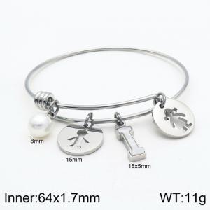 Stainless Steel Bangle - KB119012-Z