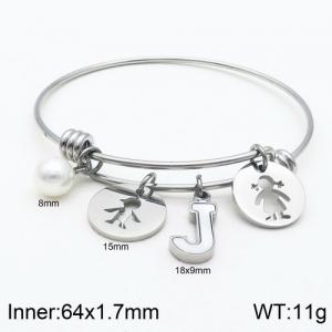 Stainless Steel Bangle - KB119014-Z