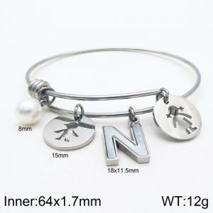 Stainless Steel Bangle - KB119022-Z