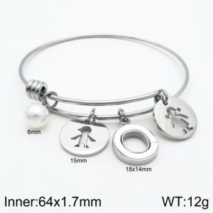 Stainless Steel Bangle - KB119024-Z