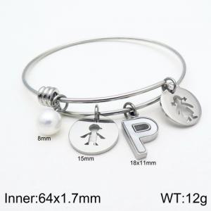 Stainless Steel Bangle - KB119026-Z