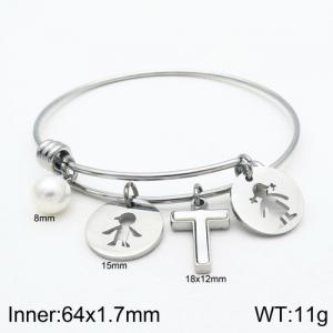 Stainless Steel Bangle - KB119035-Z