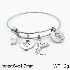 Stainless Steel Bangle - KB119045-Z