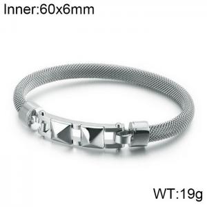 Stainless Steel Bangle - KB119195-KFC